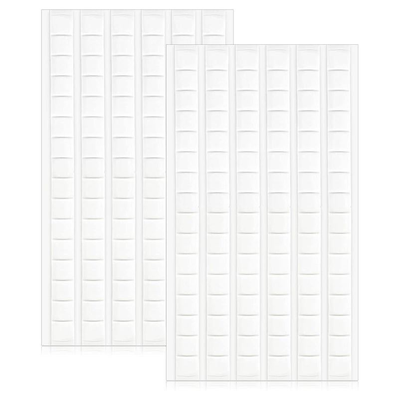 SUMAJU 204 Pcs Adhesive Poster Sticky Tack, Multipurpose Removable Mounting Putty - Reusable Wall Safe Tack for Wall Hanging Pictures, Museum, Cleaning, Nail (White, Green) - Image 1